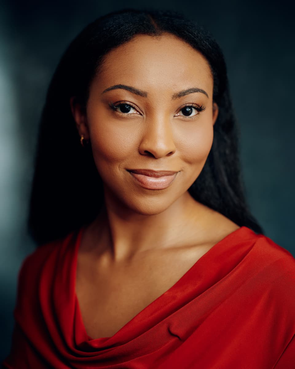 Toronto film actress headshot with a dramatic and cinematic portrait style