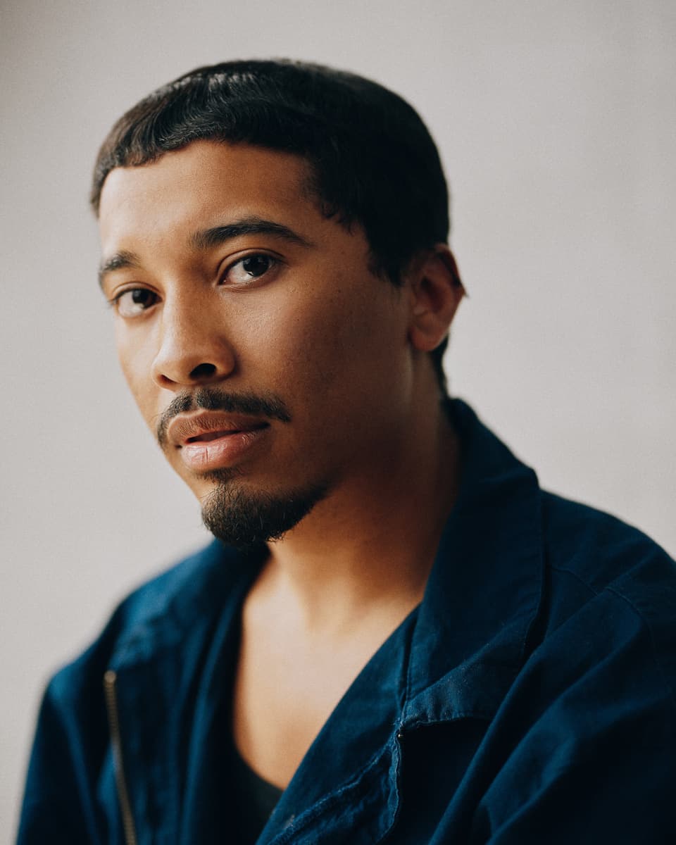 Film actor headshot with a moody and cinematic portrait style