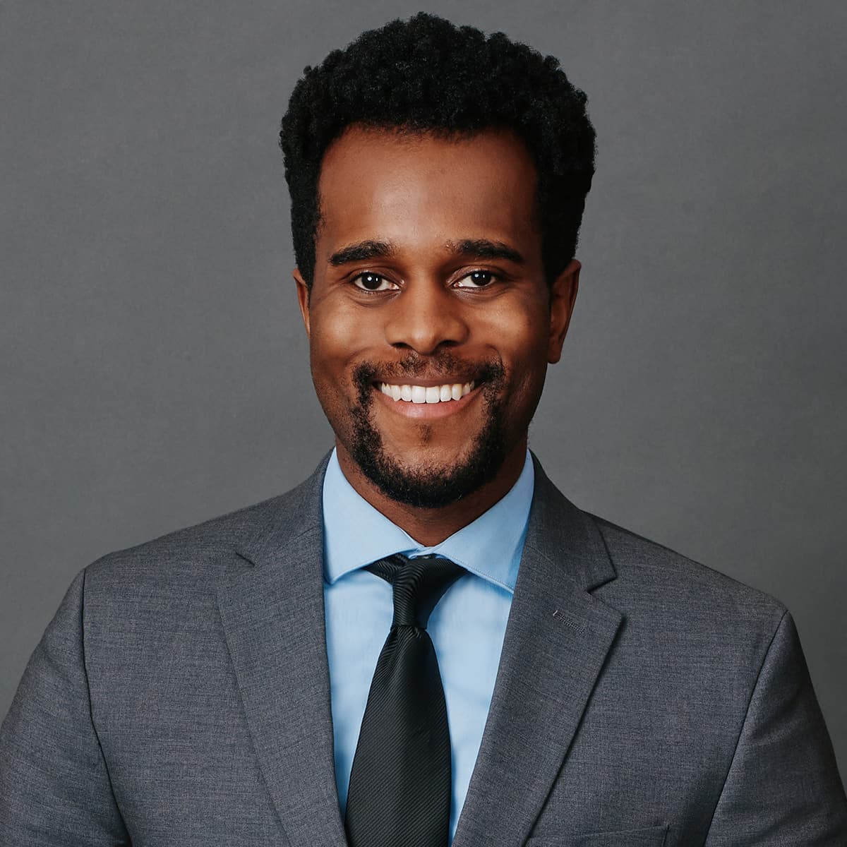 Business portrait man three quarter studio light