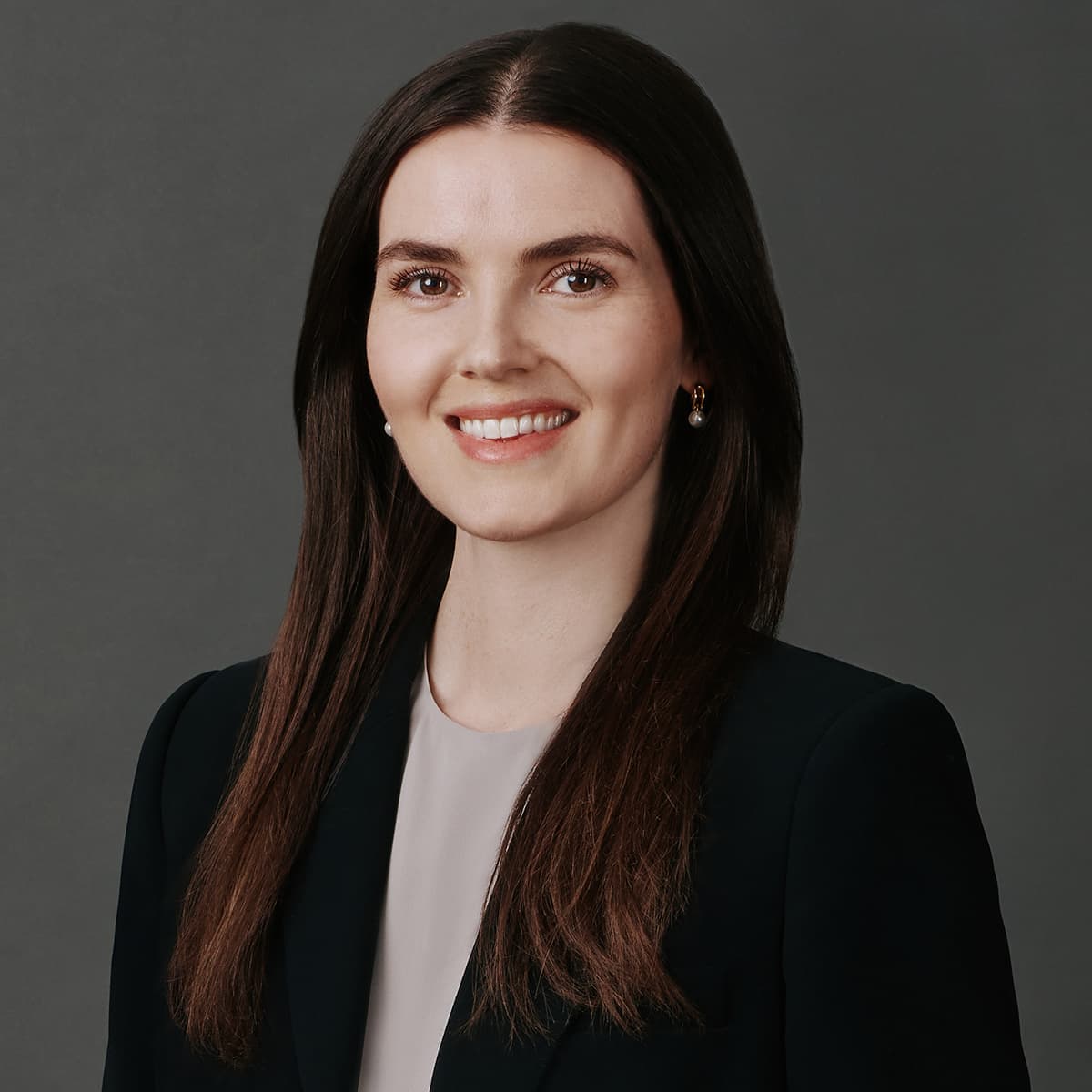 Professional portrait woman black blazer Toronto studio