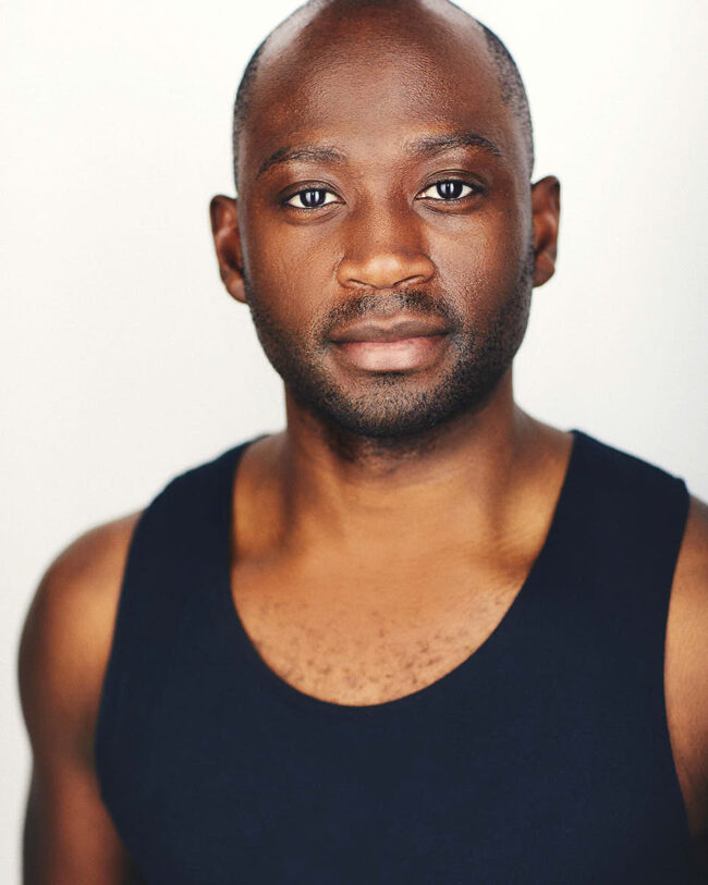 black actor in a tank top